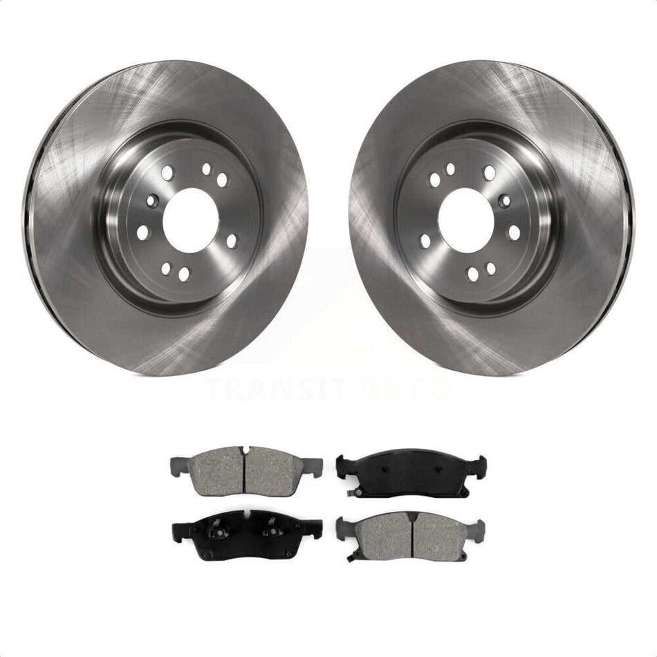 Front Disc Brake Rotors And Semi-Metallic Pads Kit For Mercedes-Benz ML350 GLE350 ML250 GLE300d K8S-100629 by Transit Auto