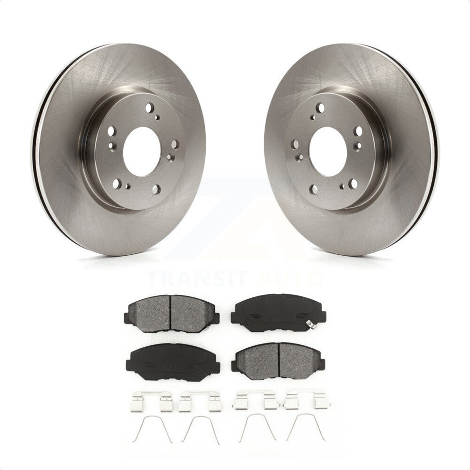 Front Disc Brake Rotors And Semi-Metallic Pads Kit For 2013 Acura ILX 2.0L K8S-100631 by Transit Auto