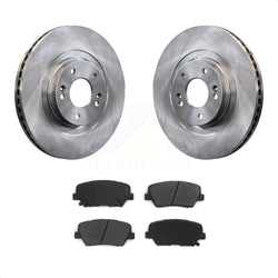 Front Disc Brake Rotors And Semi-Metallic Pads Kit For Kia Sorento Hyundai Santa Fe Sport K8S-100634