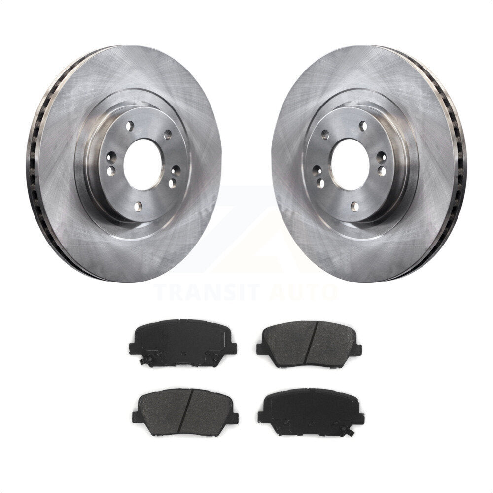 Front Disc Brake Rotors And Semi-Metallic Pads Kit For Kia Sorento Hyundai Santa Fe Sport K8S-100634 by Transit Auto