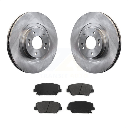 Front Disc Brake Rotors And Semi-Metallic Pads Kit For Kia Sorento Hyundai Santa Fe Sport K8S-100634 by Transit Auto