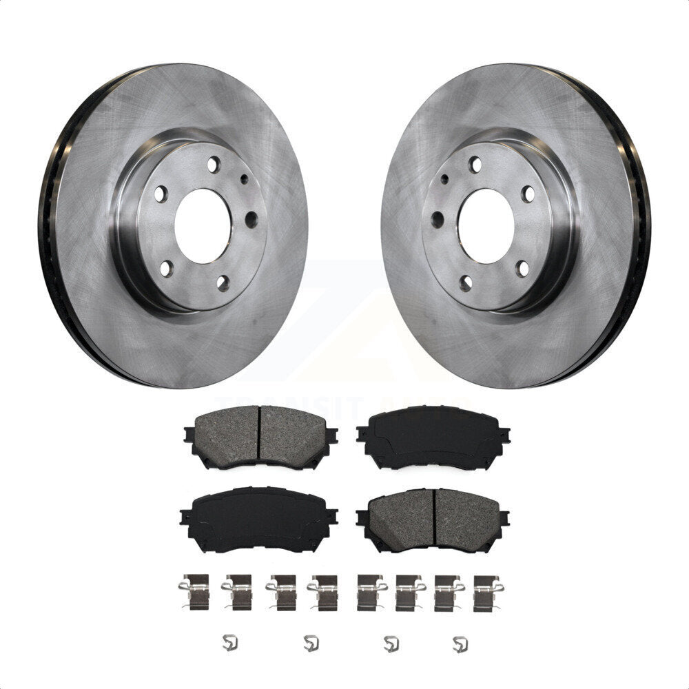 Front Disc Brake Rotors And Semi-Metallic Pads Kit For Mazda 6 K8S-100636 by Transit Auto