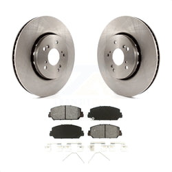 Front Disc Brake Rotors And Semi-Metallic Pads Kit For Acura RDX ILX K8S-100637