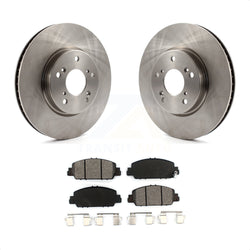 Front Disc Brake Rotors And Semi-Metallic Pads Kit For Honda Accord K8S-100638