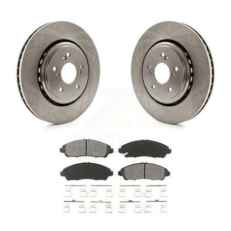 Front Disc Brake Rotors And Semi-Metallic Pads Kit For 2014-2016 Acura MDX K8S-100647 by Transit Auto