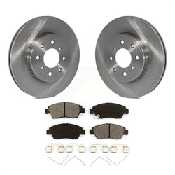 Front Disc Brake Rotors And Semi-Metallic Pads Kit For Honda Fit K8S-100650