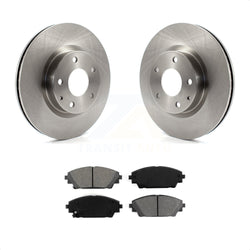 Front Disc Brake Rotors And Semi-Metallic Pads Kit For Mazda 3 CX-3 Sport K8S-100651