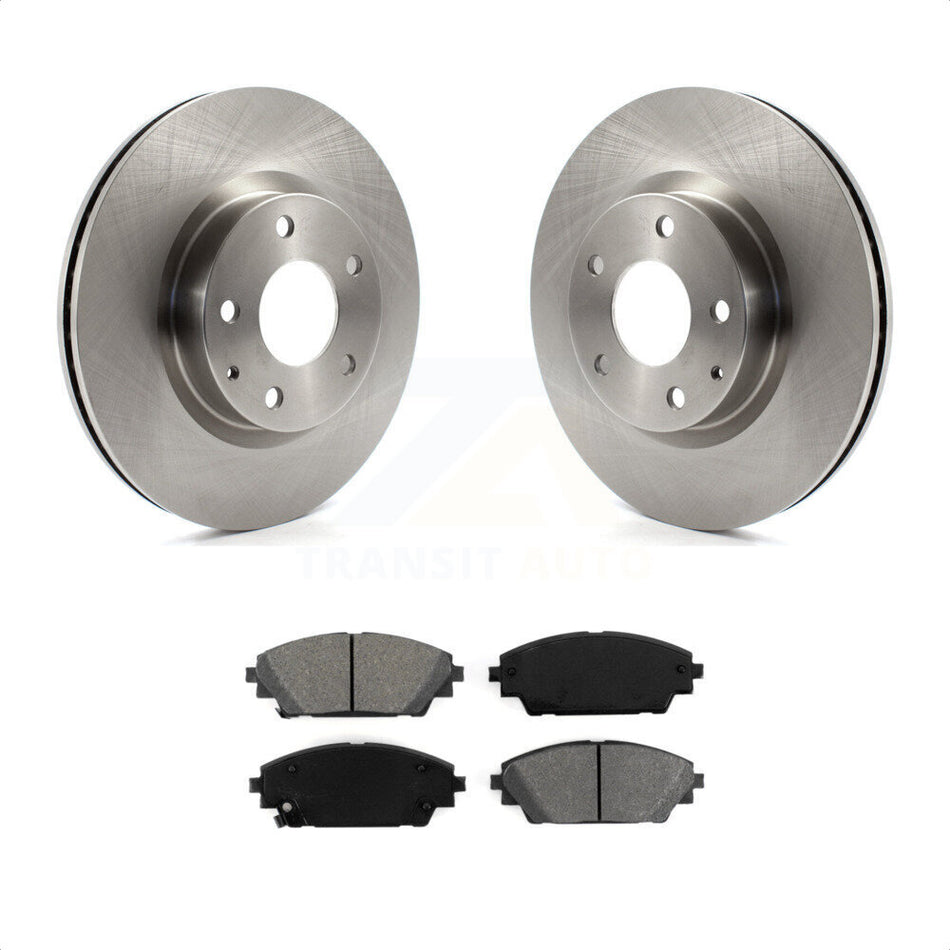 Front Disc Brake Rotors And Semi-Metallic Pads Kit For Mazda 3 CX-3 Sport K8S-100651 by Transit Auto