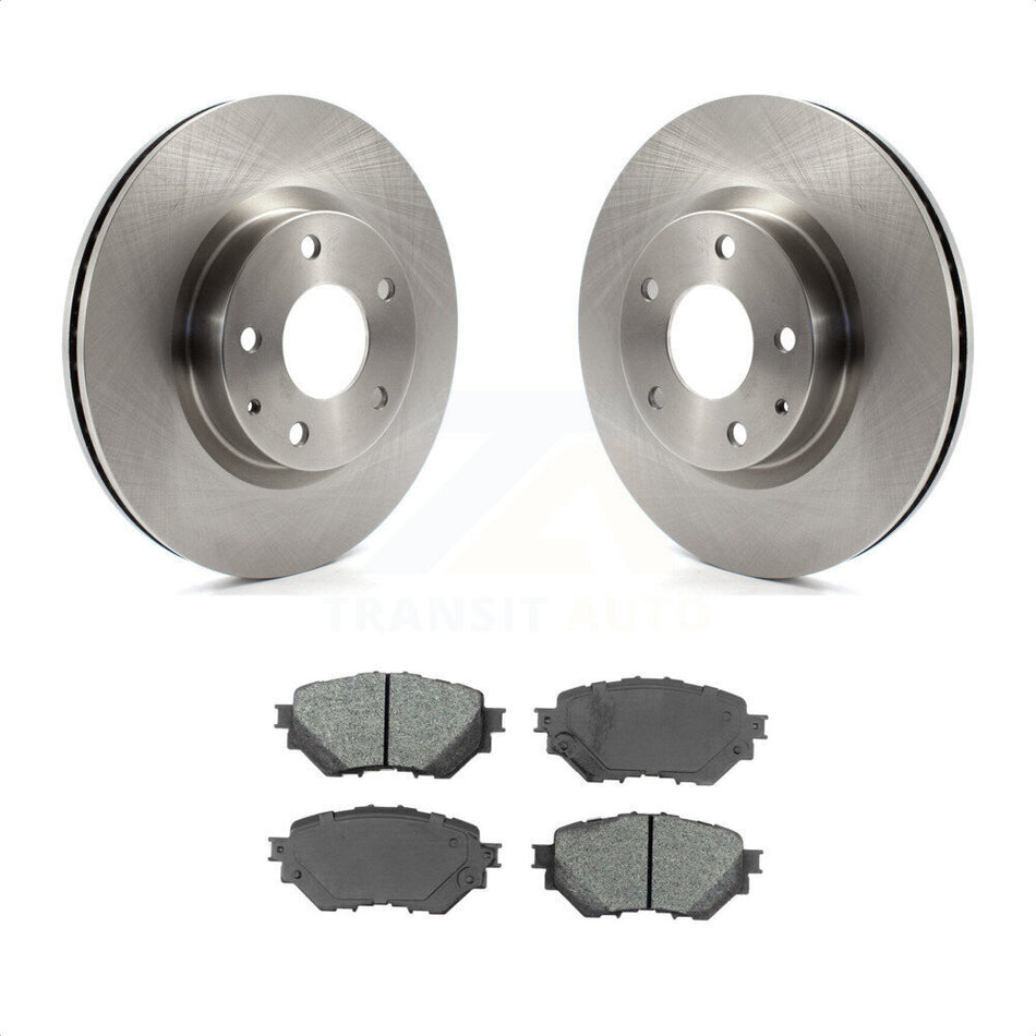 Front Disc Brake Rotors And Semi-Metallic Pads Kit For Mazda 3 Sport Vehicles Manufactured In Mexico 2.5L K8S-100652 by Transit Auto