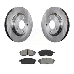 Front Disc Brake Rotors And Semi-Metallic Pads Kit For Nissan Sentra K8S-100653
