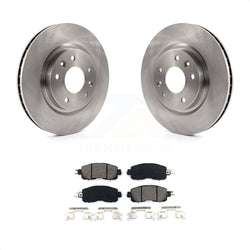Front Disc Brake Rotors And Semi-Metallic Pads Kit For Nissan LEAF K8S-100658
