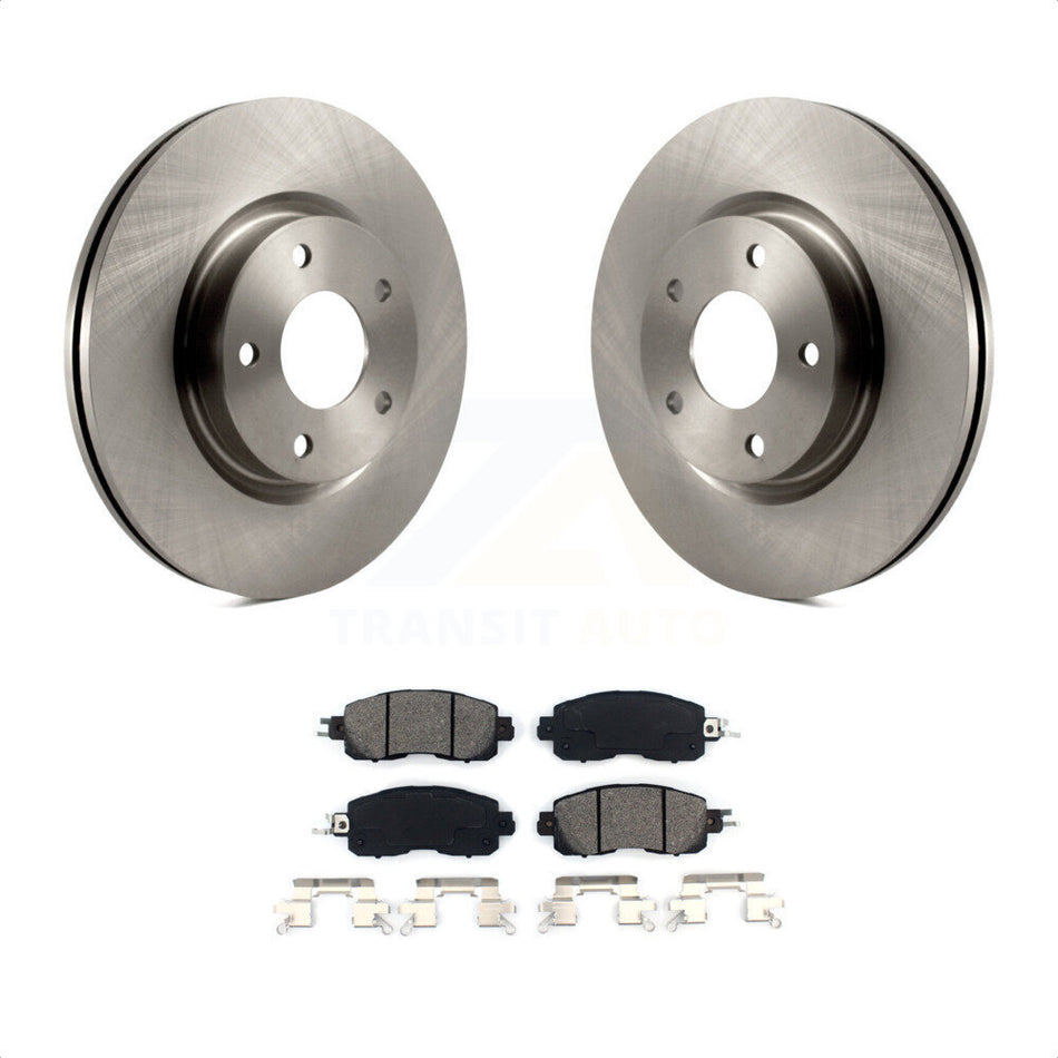 Front Disc Brake Rotors And Semi-Metallic Pads Kit For Nissan Altima K8S-100661 by Transit Auto