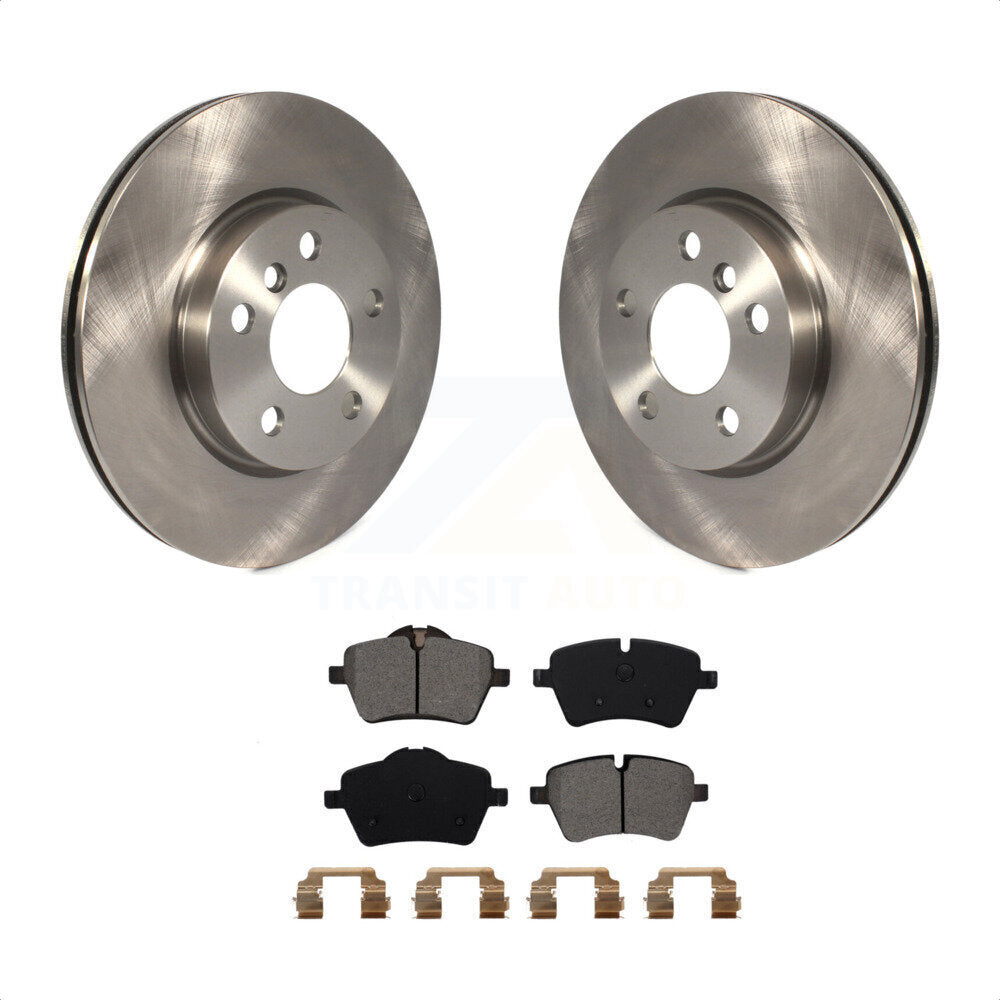 Front Disc Brake Rotors And Semi-Metallic Pads Kit For Mini Cooper K8S-100662 by Transit Auto