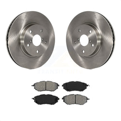 Front Disc Brake Rotors And Semi-Metallic Pads Kit For 2015 Subaru Legacy 2.5L K8S-100663