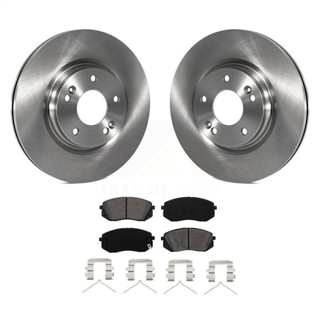 Front Disc Brake Rotors And Semi-Metallic Pads Kit For Hyundai Sonata Kia Optima Niro EV Kona Electric K8S-100666 by Transit Auto