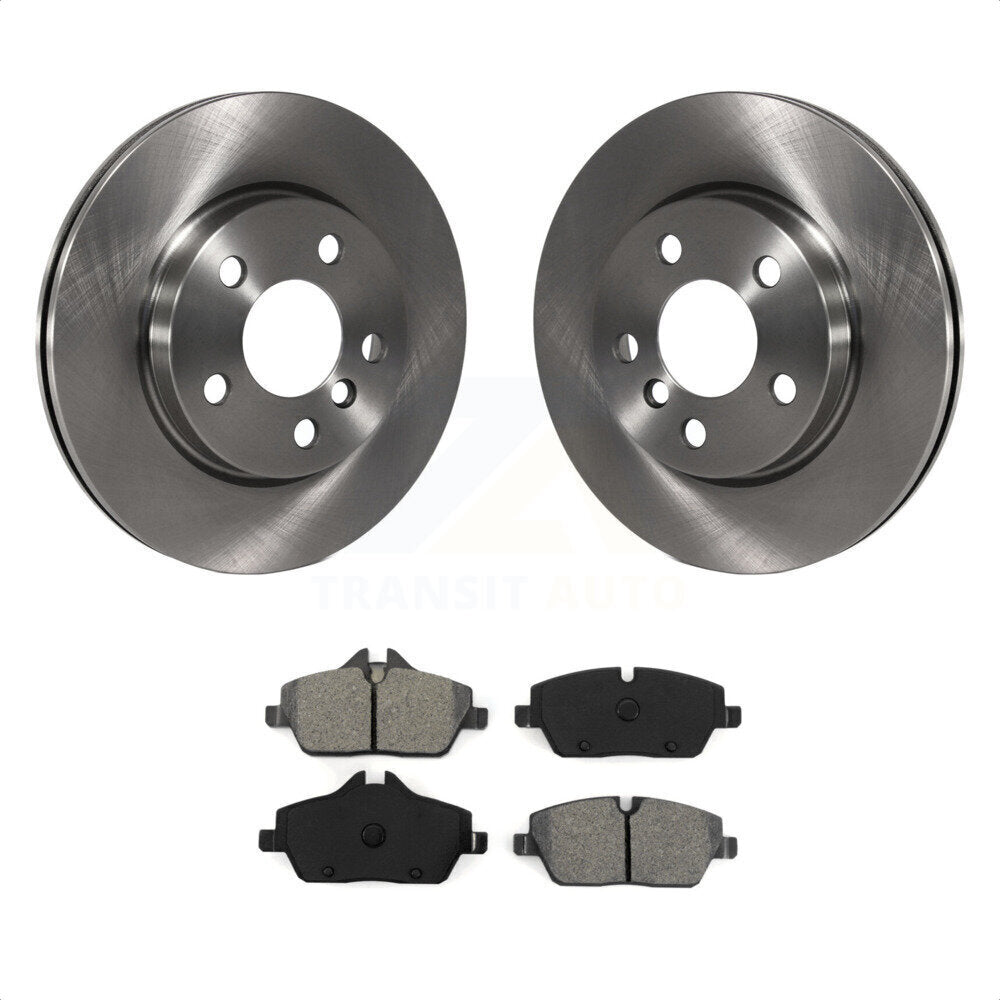 Front Disc Brake Rotors And Semi-Metallic Pads Kit For Mini Cooper K8S-100669 by Transit Auto