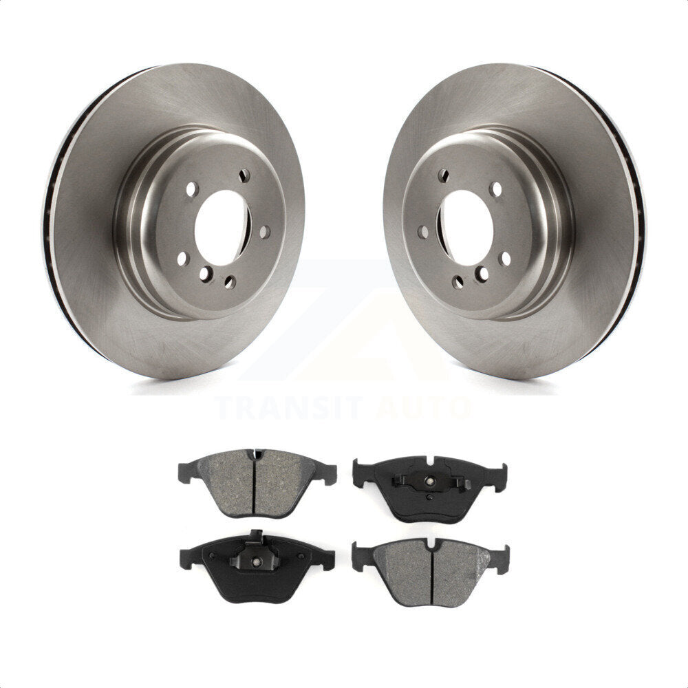 Front Disc Brake Rotors And Semi-Metallic Pads Kit For BMW 650i 535i 550i 645Ci 545i K8S-100676 by Transit Auto