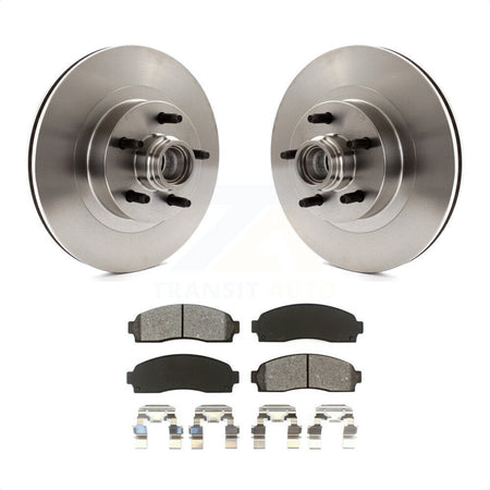 Front Disc Brake Rotors Hub Assembly And Semi-Metallic Pads Kit For Ford Explorer Sport Trac RWD K8S-100719 by Transit Auto