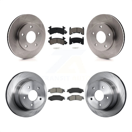 Front Rear Disc Brake Rotors And Semi-Metallic Pads Kit For 1997-1997 Chevrolet S10 GMC Sonoma 4WD K8S-100745 by Transit Auto