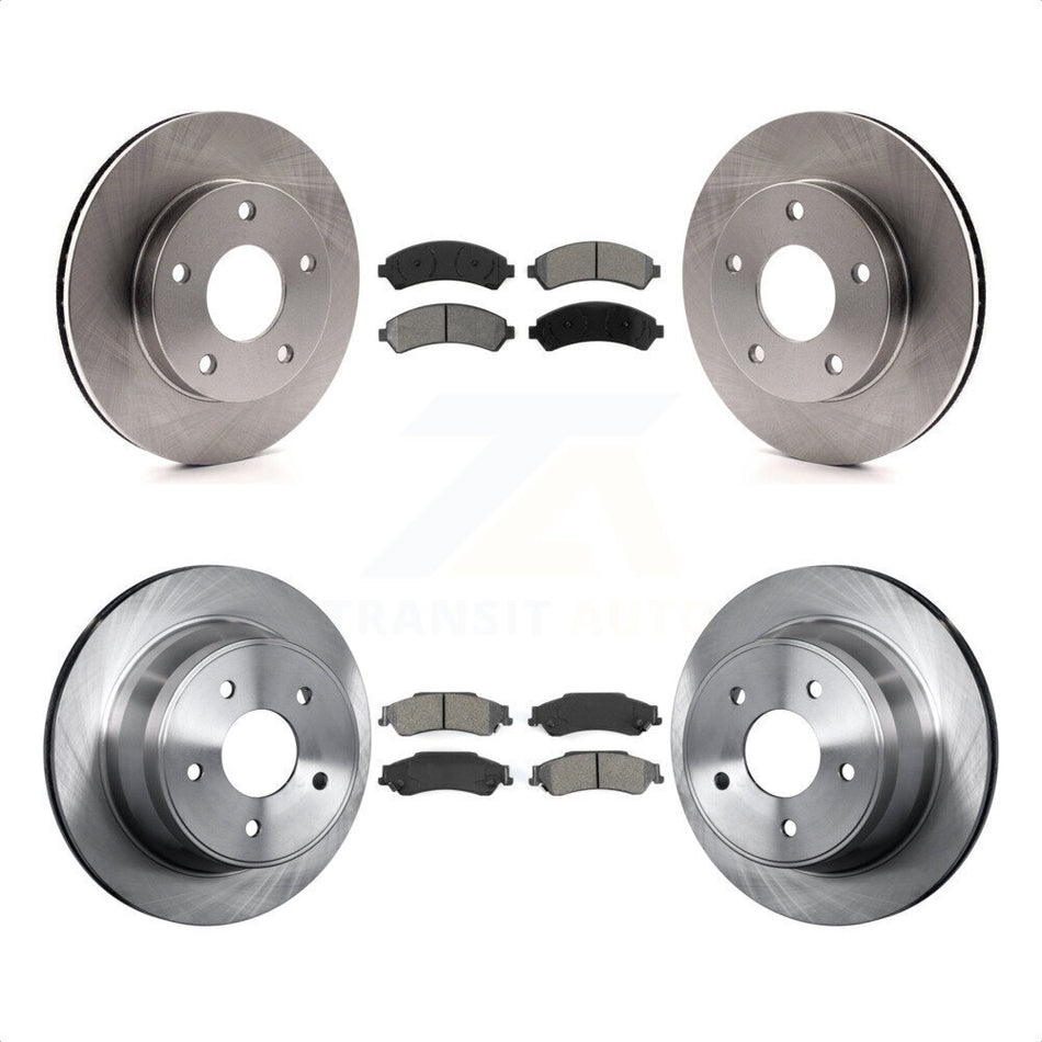 Front Rear Disc Brake Rotors And Semi-Metallic Pads Kit For 1997-1997 Chevrolet Blazer GMC Jimmy K8S-100746 by Transit Auto