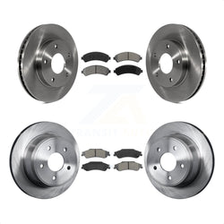Front Rear Disc Brake Rotors And Semi-Metallic Pads Kit For Chevrolet S10 Blazer GMC Sonoma Jimmy Oldsmobile Bravada Isuzu Hombre K8S-100755