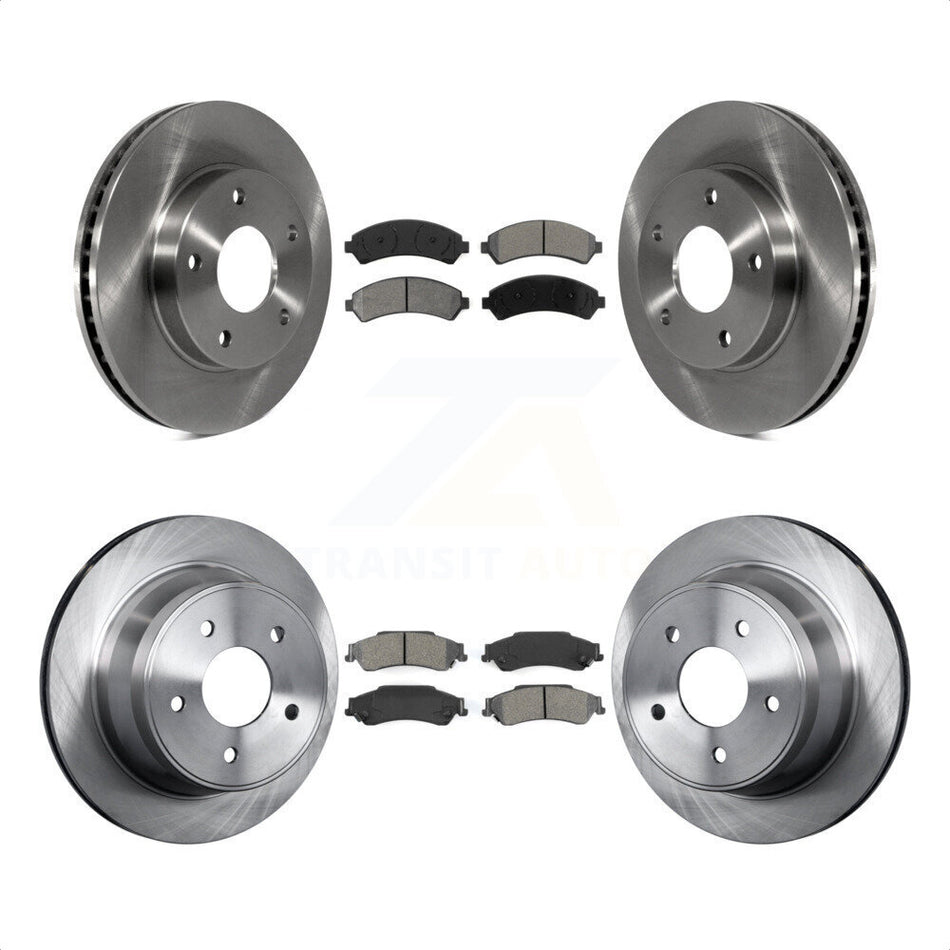 Front Rear Disc Brake Rotors And Semi-Metallic Pads Kit For Chevrolet S10 Blazer GMC Sonoma Jimmy Oldsmobile Bravada Isuzu Hombre K8S-100755 by Transit Auto