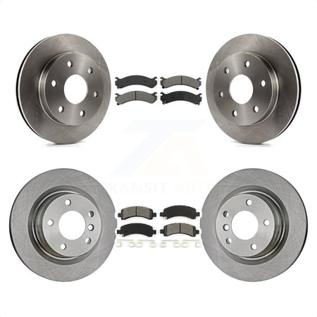 Front Rear Disc Brake Rotors And Semi-Metallic Pads Kit For 2006-2006 Chevrolet Express 2500 GMC Savana K8S-100757 by Transit Auto