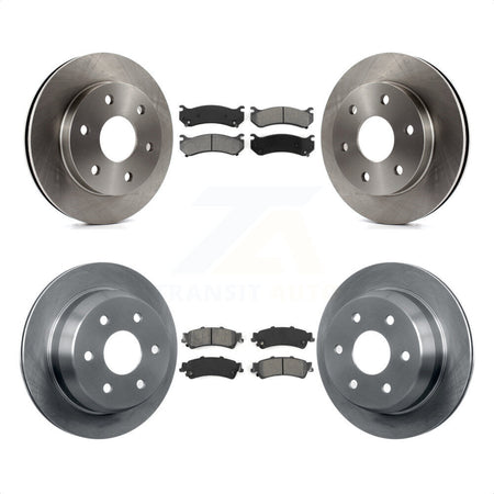 Front Rear Disc Brake Rotors And Semi-Metallic Pads Kit For Chevrolet Silverado 1500 GMC Sierra Classic Suburban Tahoe Astro Yukon XL Safari K8S-100760 by Transit Auto