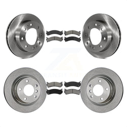 Front Rear Disc Brake Rotors And Semi-Metallic Pads Kit For Chevrolet Silverado 2500 HD GMC Sierra 3500 Classic Suburban Yukon XL Avalanche K8S-100769