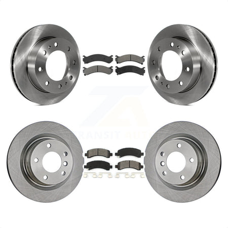 Front Rear Disc Brake Rotors And Semi-Metallic Pads Kit For Chevrolet Express 2500 GMC Savana K8S-100770 by Transit Auto