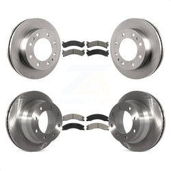 Front Rear Disc Brake Rotors And Semi-Metallic Pads Kit For Chevrolet Express 4500 GMC Savana K8S-100778