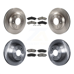 Front Rear Disc Brake Rotors And Semi-Metallic Pads Kit For Chevrolet Trailblazer GMC Envoy Buick Rainier Oldsmobile Bravada Isuzu Ascender K8S-100779