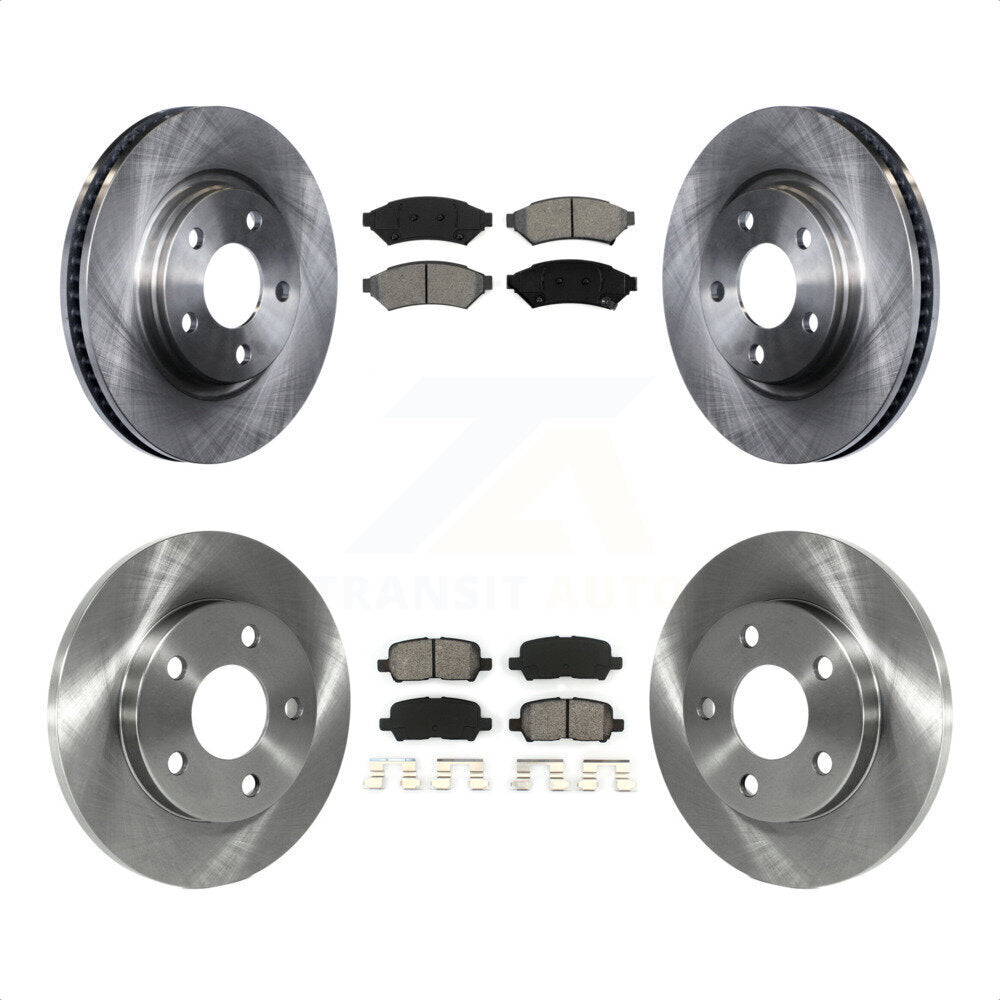 Front Rear Disc Brake Rotors And Semi-Metallic Pads Kit For Pontiac Grand Prix Buick LaCrosse Allure K8S-100792 by Transit Auto