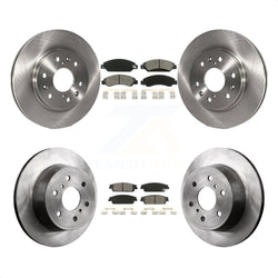 Front Rear Disc Brake Rotors And Semi-Metallic Pads Kit For 2007-2007 Chevrolet Tahoe GMC Suburban 1500 Yukon Cadillac Avalanche XL Escalade ESV EXT K8S-100798