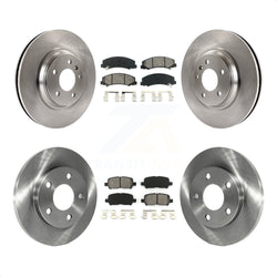 Front Rear Disc Brake Rotors And Semi-Metallic Pads Kit For Chevrolet Impala Limited K8S-100811