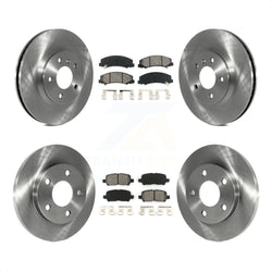 Front Rear Disc Brake Rotors And Semi-Metallic Pads Kit For Chevrolet Impala Limited K8S-100813