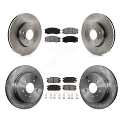 Front Rear Disc Brake Rotors And Semi-Metallic Pads Kit For Chevrolet Equinox Saturn Vue Captiva Sport Pontiac Torrent Suzuki XL-7 K8S-100819