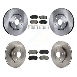 Front Rear Disc Brake Rotors And Semi-Metallic Pads Kit For Chevrolet Malibu Impala Buick LaCrosse Limited Allure K8S-100834