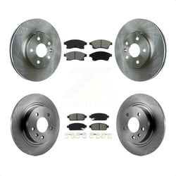 Front Rear Disc Brake Rotors And Semi-Metallic Pads Kit For 2013 Chevrolet Cruze With 292mm Diameter Rotor K8S-100838