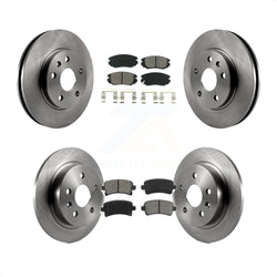 Front Rear Disc Brake Rotors And Semi-Metallic Pads Kit For Chevrolet Malibu Limited K8S-100840