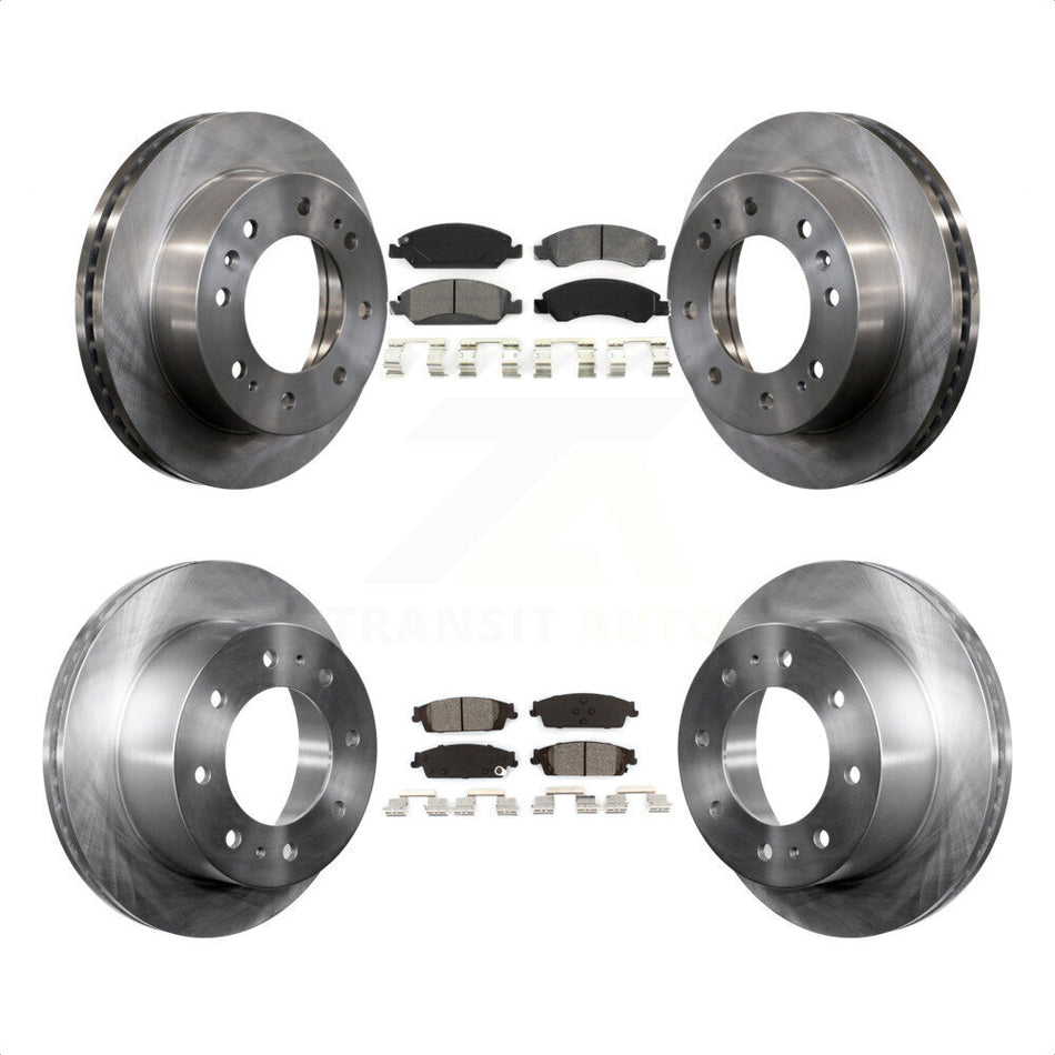 Front Rear Disc Brake Rotors And Semi-Metallic Pads Kit For Chevrolet Suburban K8S-100842 by Transit Auto