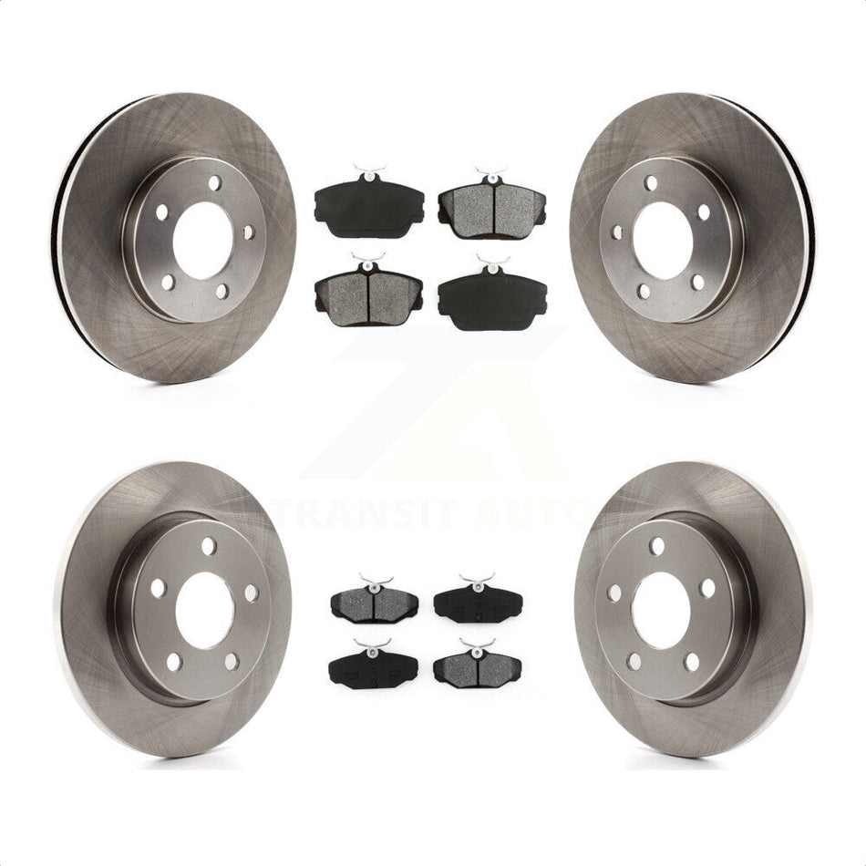 Front Rear Disc Brake Rotors And Semi-Metallic Pads Kit For 1994-1995 Ford Taurus SHO K8S-100854 by Transit Auto