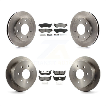 Front Rear Disc Brake Rotors And Semi-Metallic Pads Kit For Ford F-150 F-250 HD 4WD K8S-100863 by Transit Auto