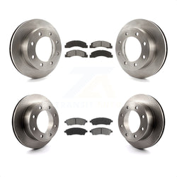 Front Rear Disc Brake Rotors And Semi-Metallic Pads Kit For Ford F-250 Super Duty Excursion 4WD K8S-100872