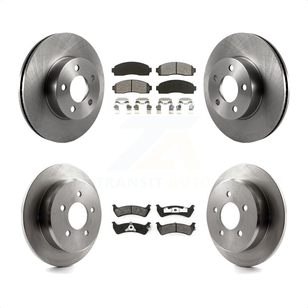 Front Rear Disc Brake Rotors And Semi-Metallic Pads Kit For 2001 Ford Explorer Sport 4WD K8S-100880 by Transit Auto