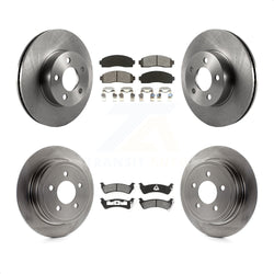 Front Rear Disc Brake Rotors And Semi-Metallic Pads Kit For Ford Explorer Sport Trac 4WD K8S-100881