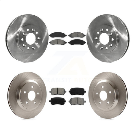 Front Rear Disc Brake Rotors And Semi-Metallic Pads Kit For 2004-2007 Ford Freestar Mercury Monterey K8S-100891 by Transit Auto