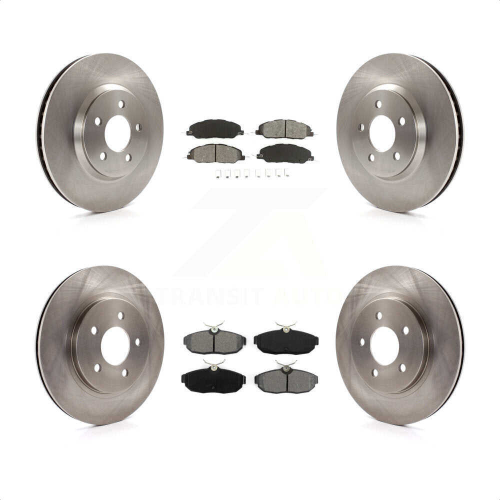 Front Rear Disc Brake Rotors And Semi-Metallic Pads Kit For Ford Mustang K8S-100905 by Transit Auto