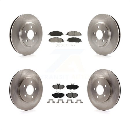 Front Rear Disc Brake Rotors And Semi-Metallic Pads Kit For Ford Mustang K8S-100906 by Transit Auto