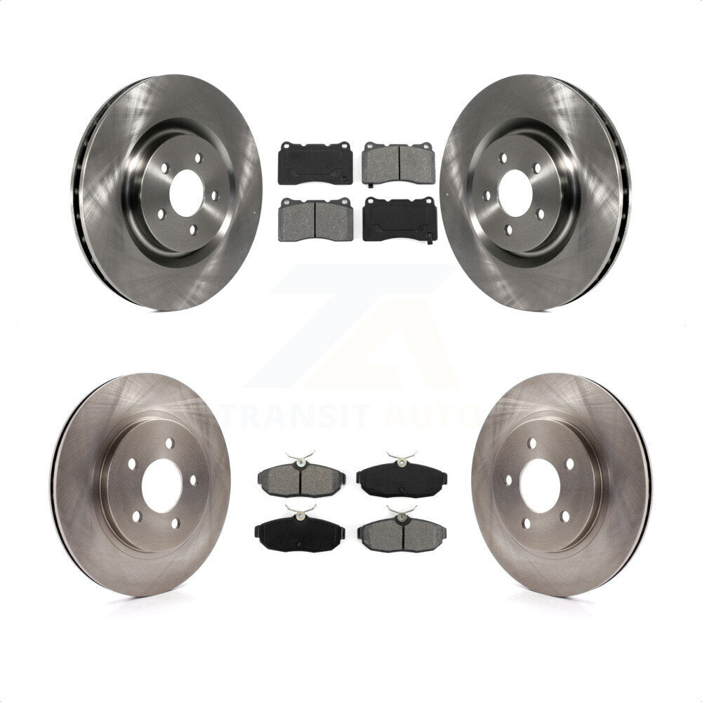 Front Rear Disc Brake Rotors And Semi-Metallic Pads Kit For Ford Mustang K8S-100914 by Transit Auto